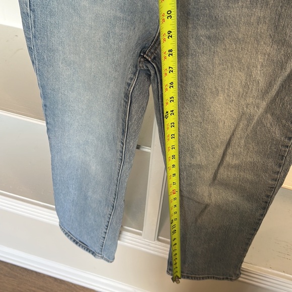 Gap Cone Denim Light Indigo Wash High Rise Wide Straight Jean - 30 R - Picture 4 of 9